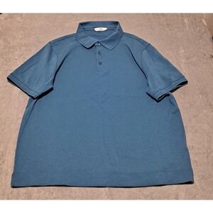 Mr. Porter polo shirt dark green casual short‎ sleeve preppy mens size XL